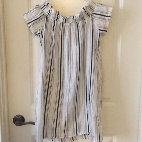 Blue and white striped dress - Picture 2 of 2